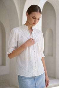 COLETTE LINEN BLOUSE