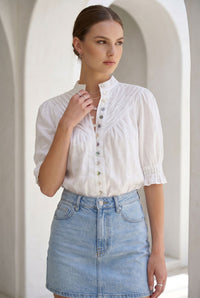 COLETTE LINEN BLOUSE