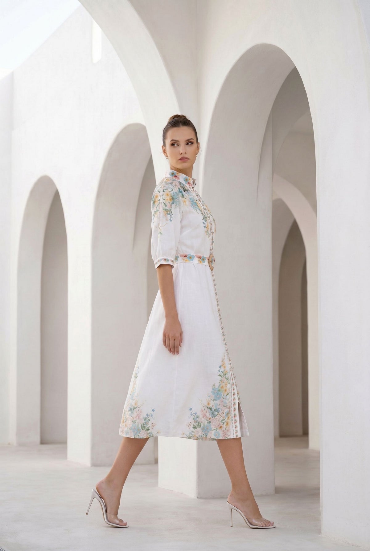 CELESTE BELTED DRESS