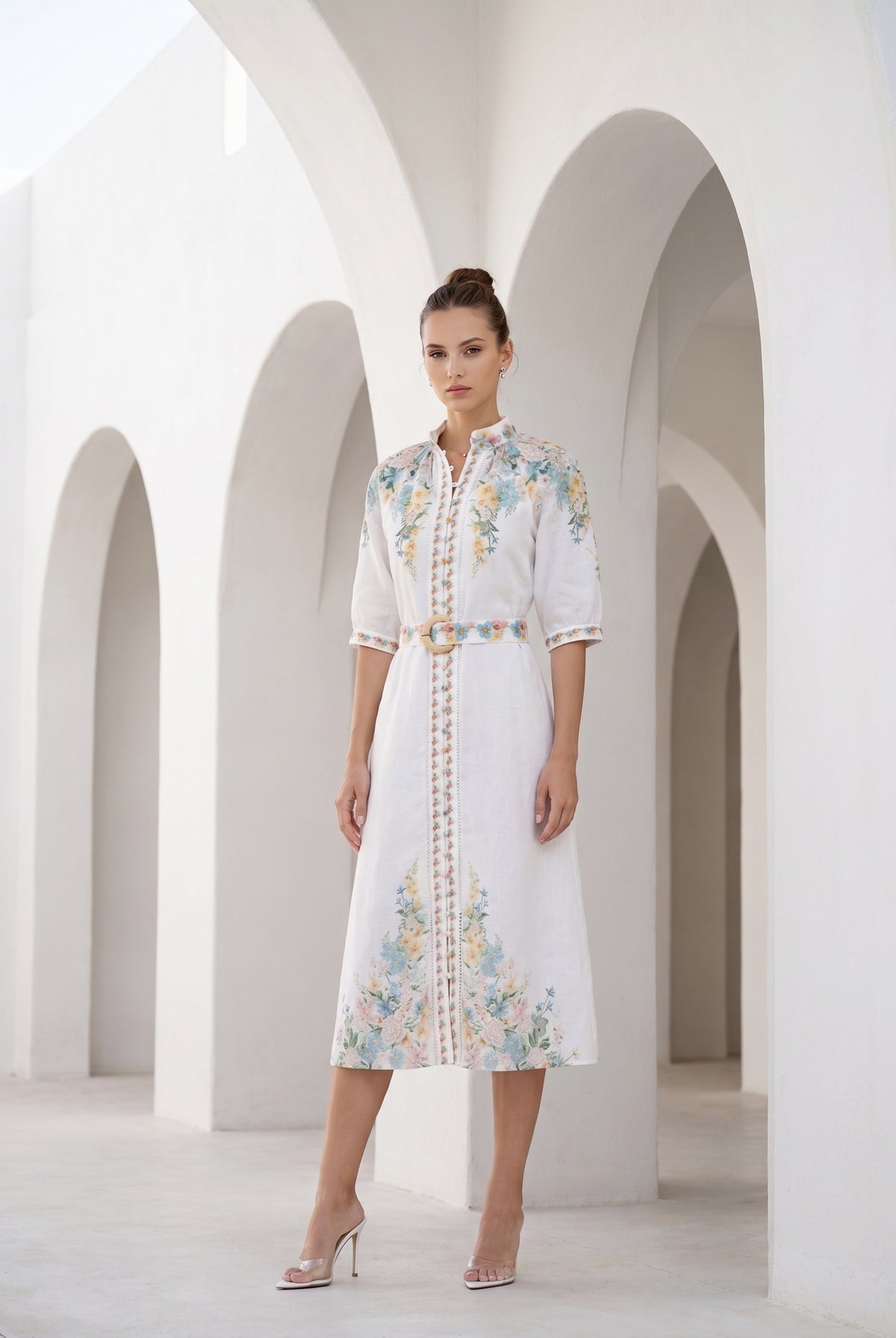 CELESTE BELTED DRESS