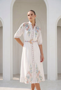 CELESTE BELTED DRESS