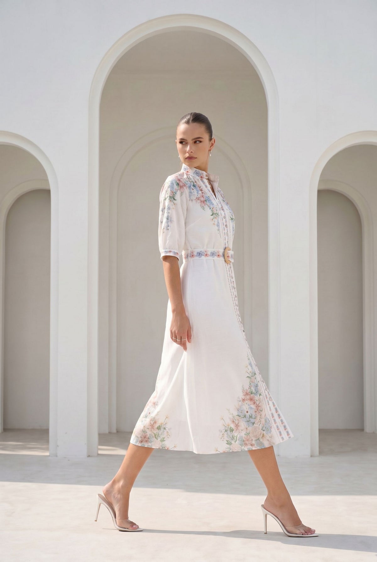 CELESTE BELTED DRESS