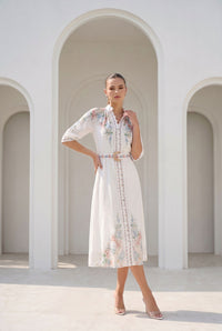 CELESTE BELTED DRESS