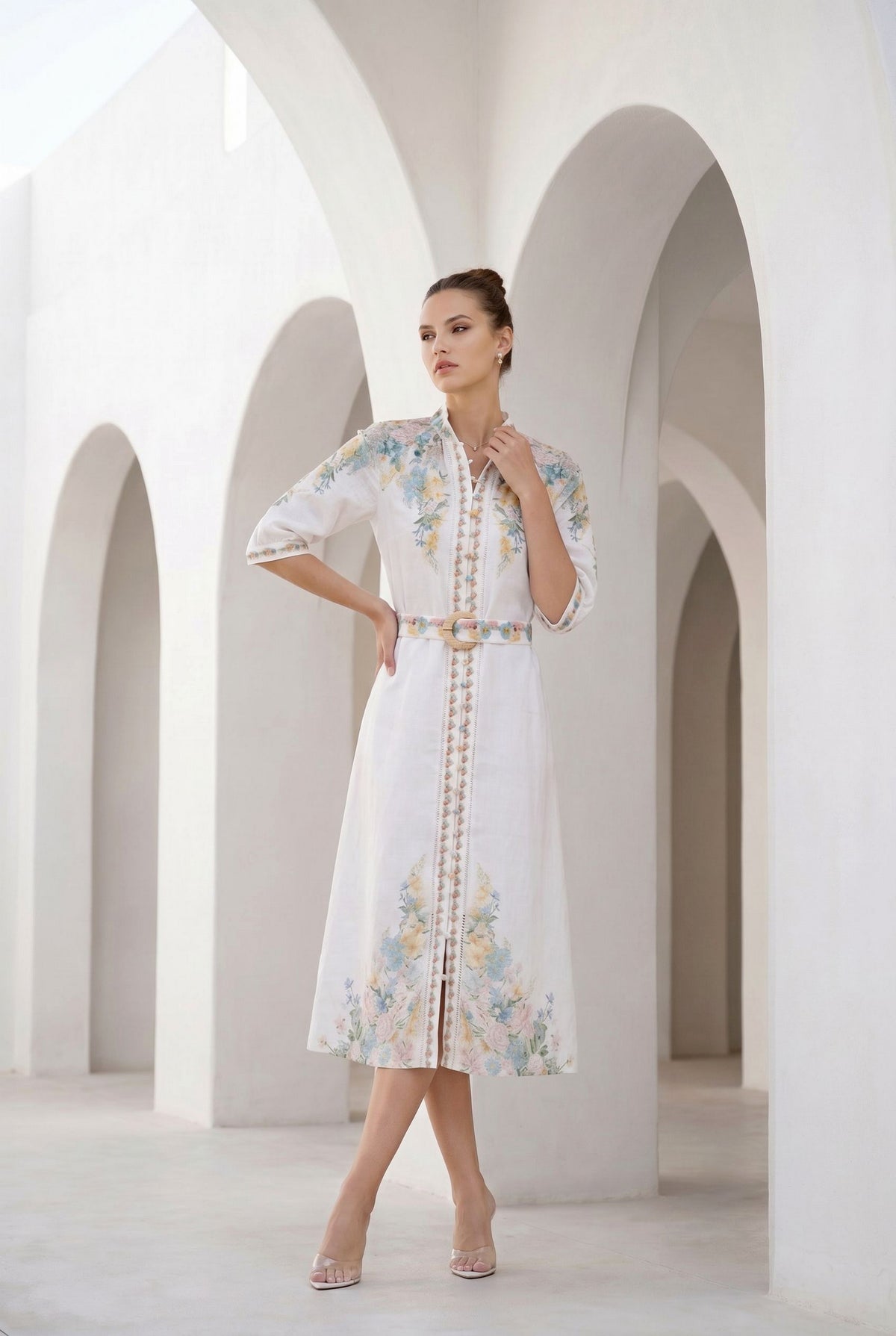 CELESTE BELTED DRESS