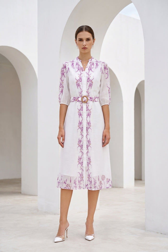 NICOLETTE BELTED DRESS