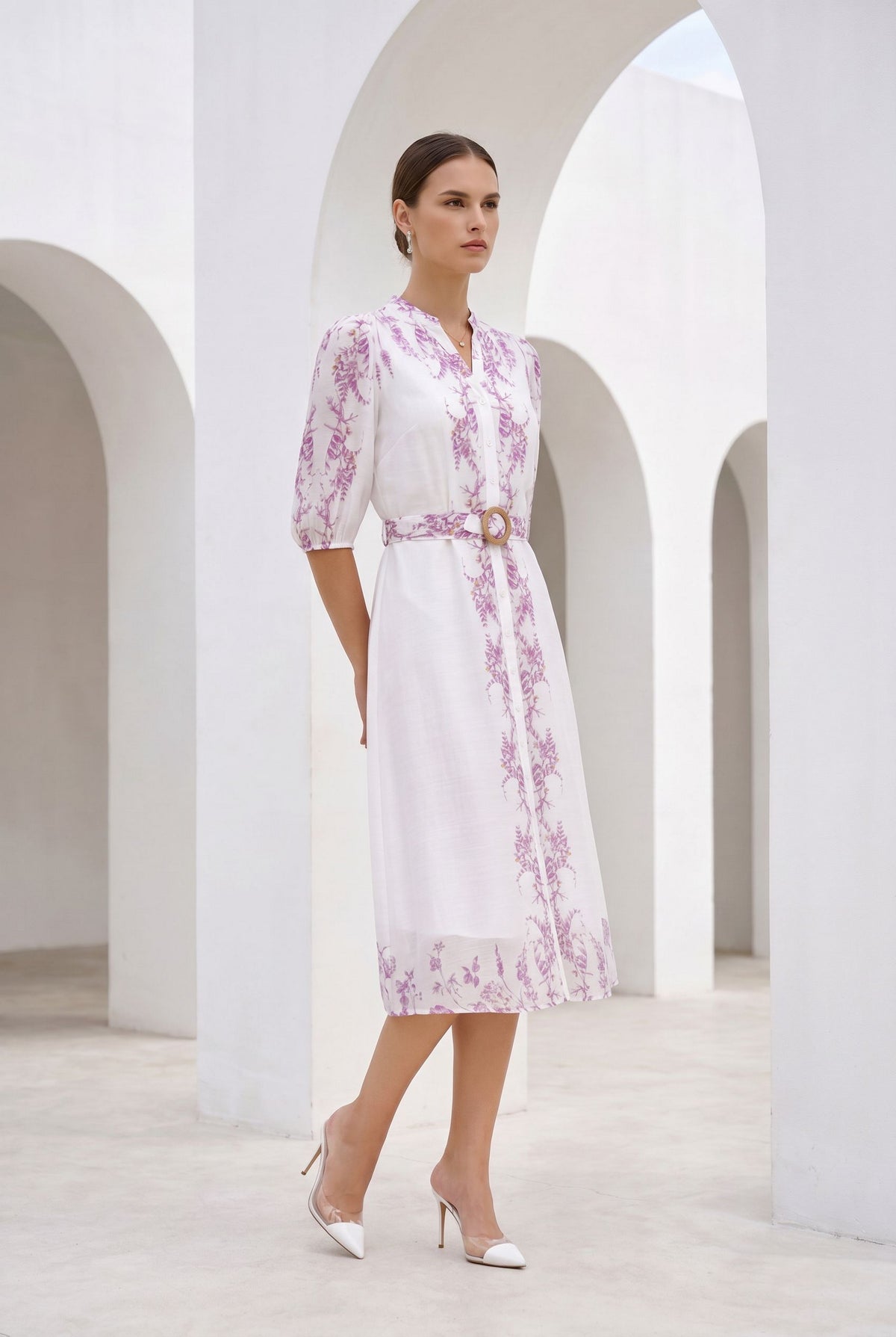 NICOLETTE BELTED DRESS