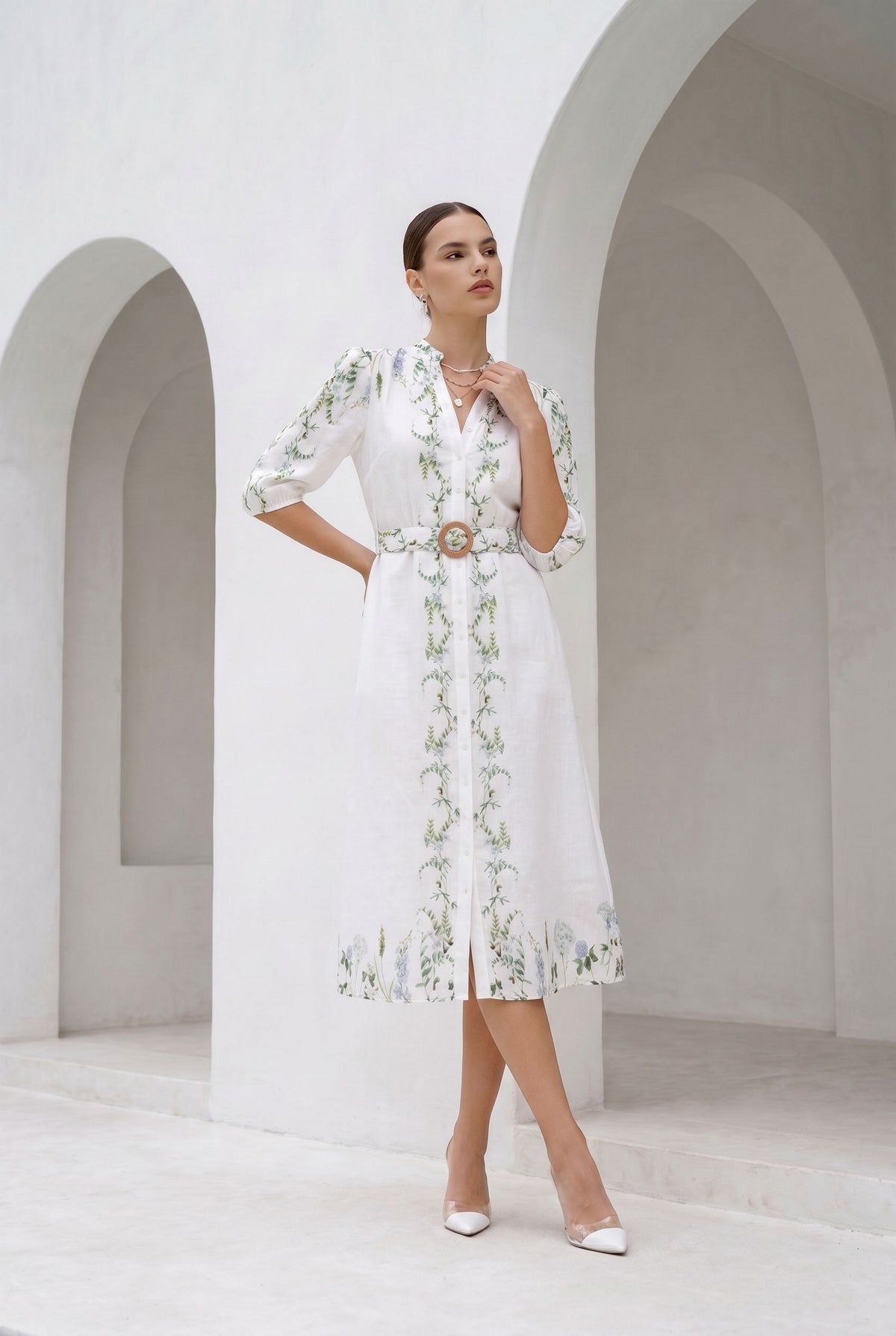 NICOLETTE BELTED DRESS