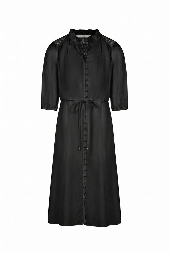EDDA LINEN LACE DRESS