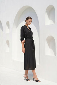 EDDA LINEN LACE DRESS