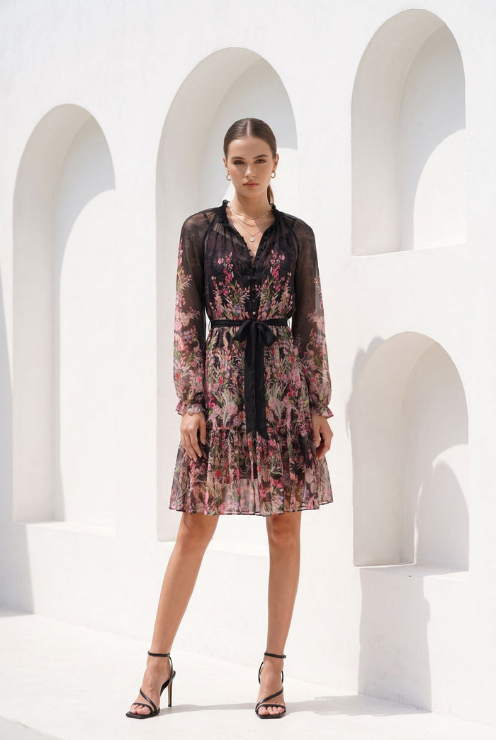 VIOLA SILK SHORT DRESS