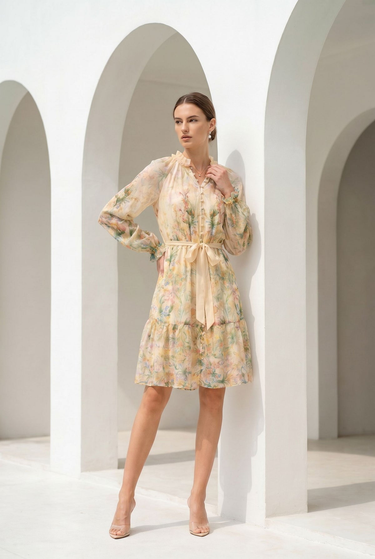 VIOLA SILK SHORT DRESS