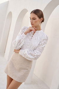 YVETTE BUTTON BLOUSE