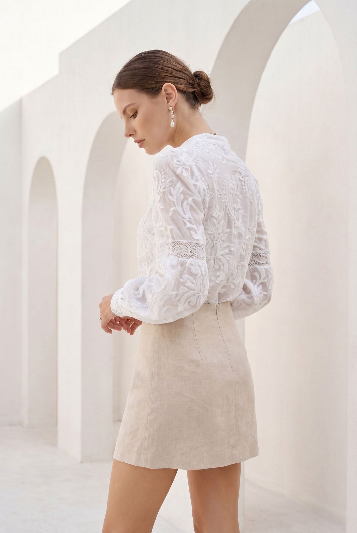 YVETTE BUTTON BLOUSE