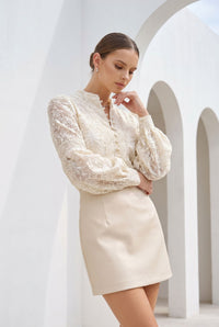 YVETTE BUTTON BLOUSE
