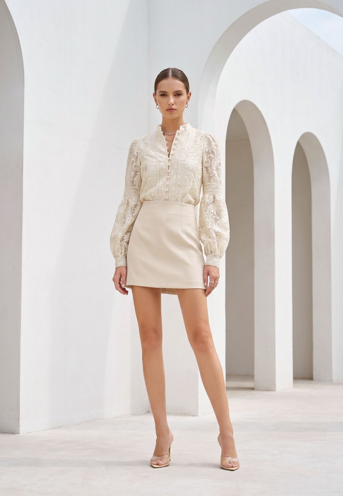 YVETTE BUTTON BLOUSE