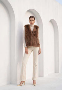 CASSIDY FOX FUR VEST