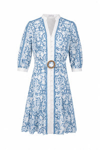 NAOMI V NECK SHORT DRESS