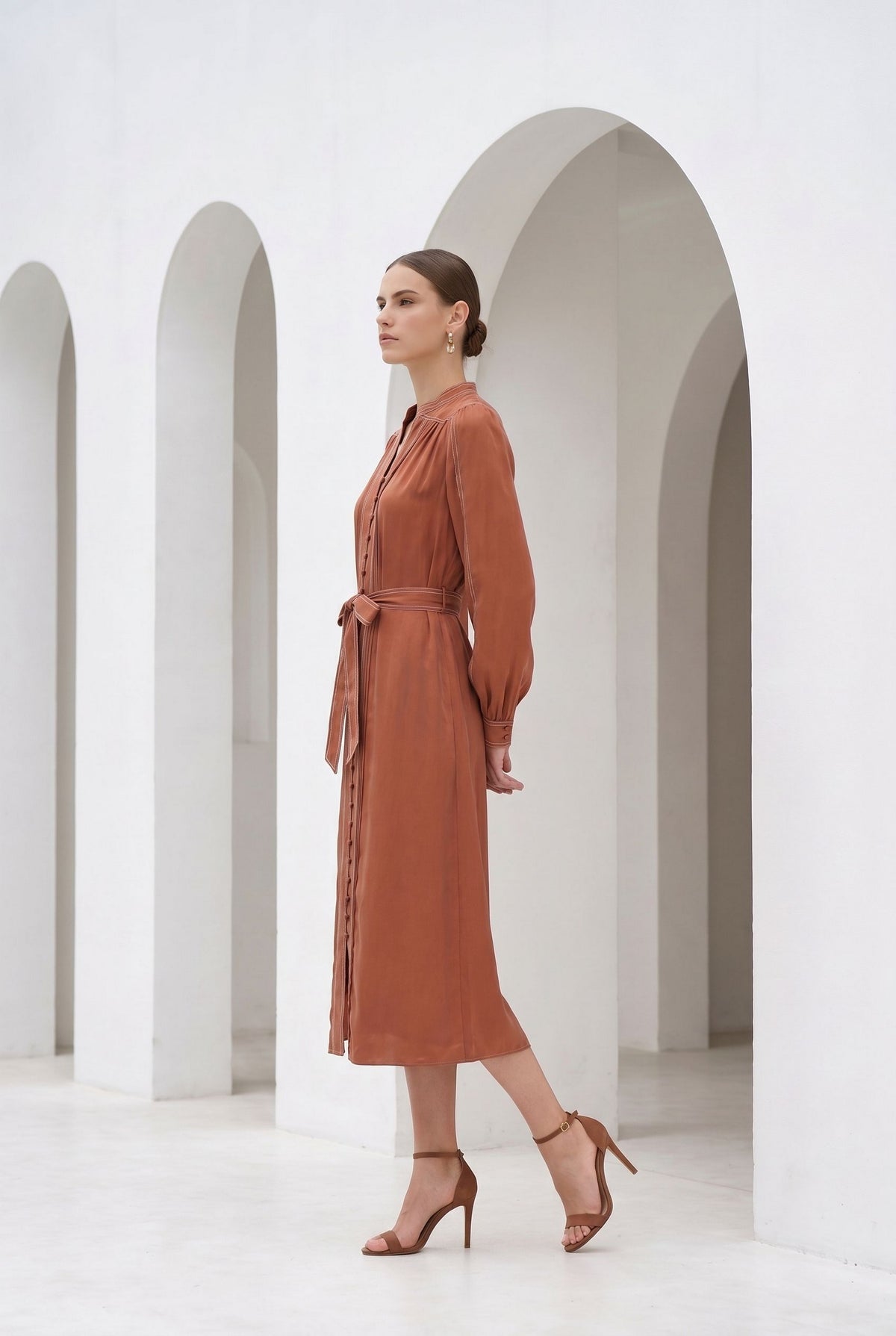ALORA CUPRO LONG DRESS