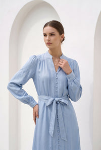 ALORA CUPRO LONG DRESS