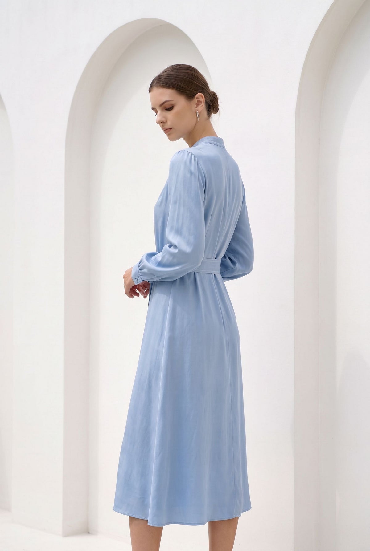 ALORA CUPRO LONG DRESS