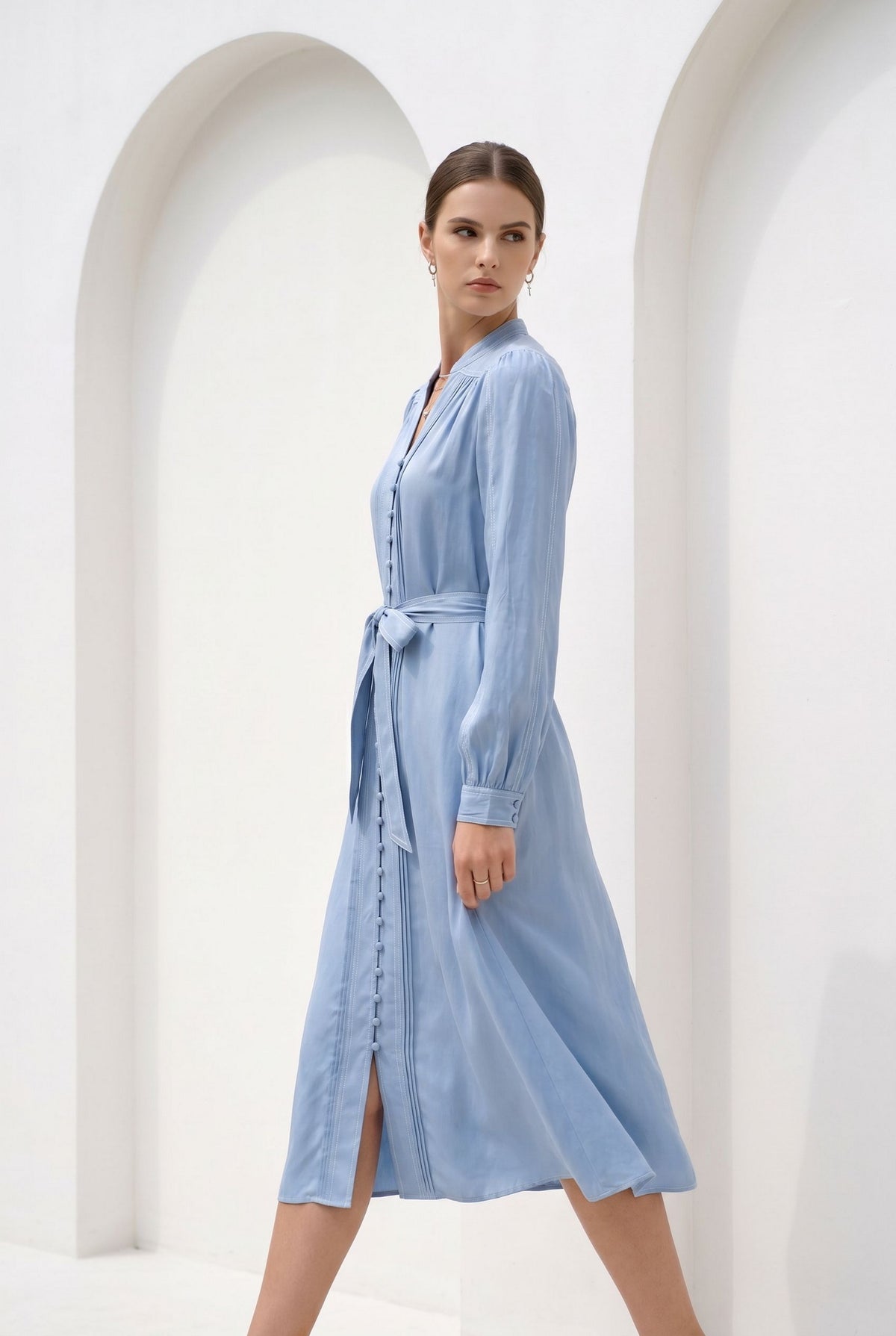 ALORA CUPRO LONG DRESS