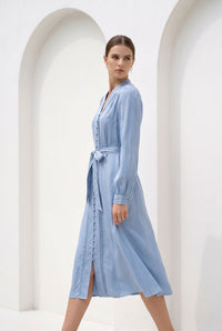 ALORA CUPRO LONG DRESS
