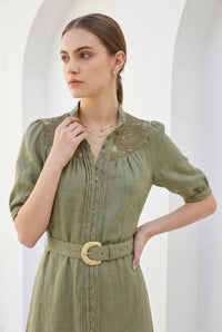 ILA LACE SHORT SLEEVES SHORT DRESS