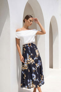 INES TENCEL SKIRT