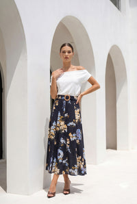 INES TENCEL SKIRT