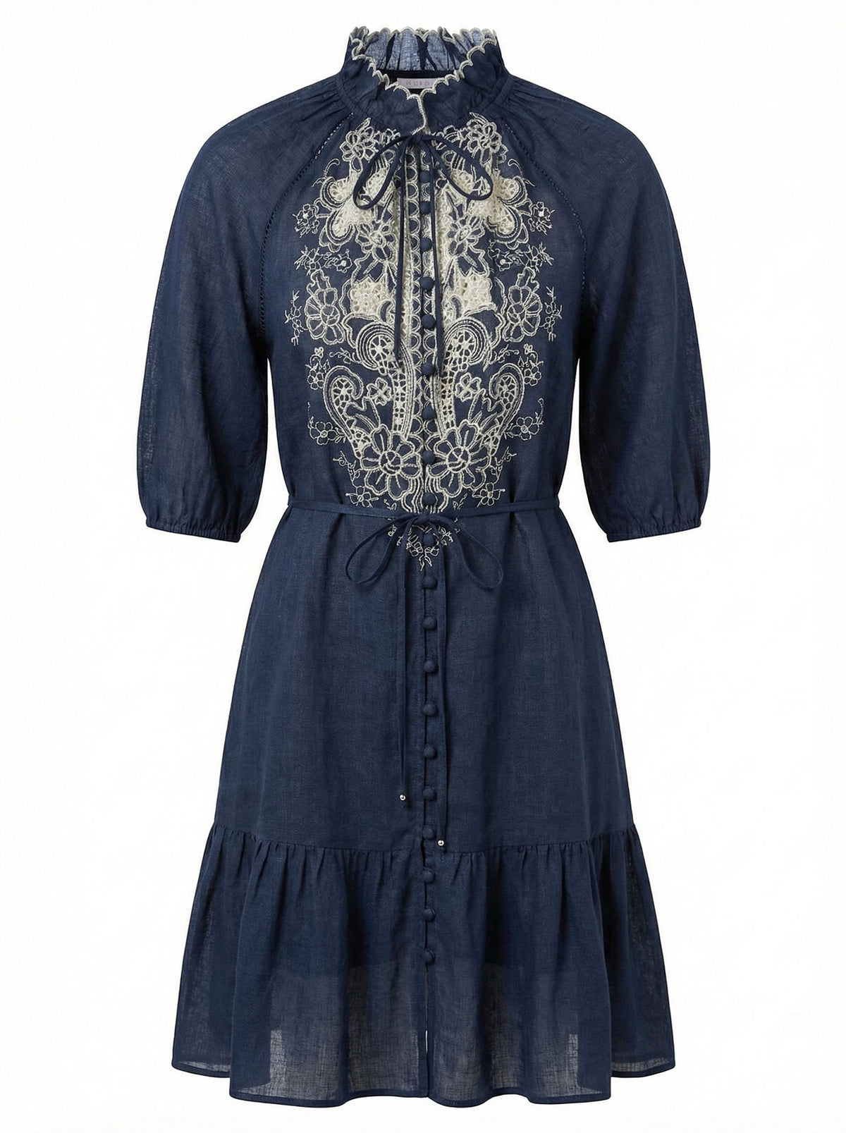 GENEVIEVE EMBROIDERED DRESS