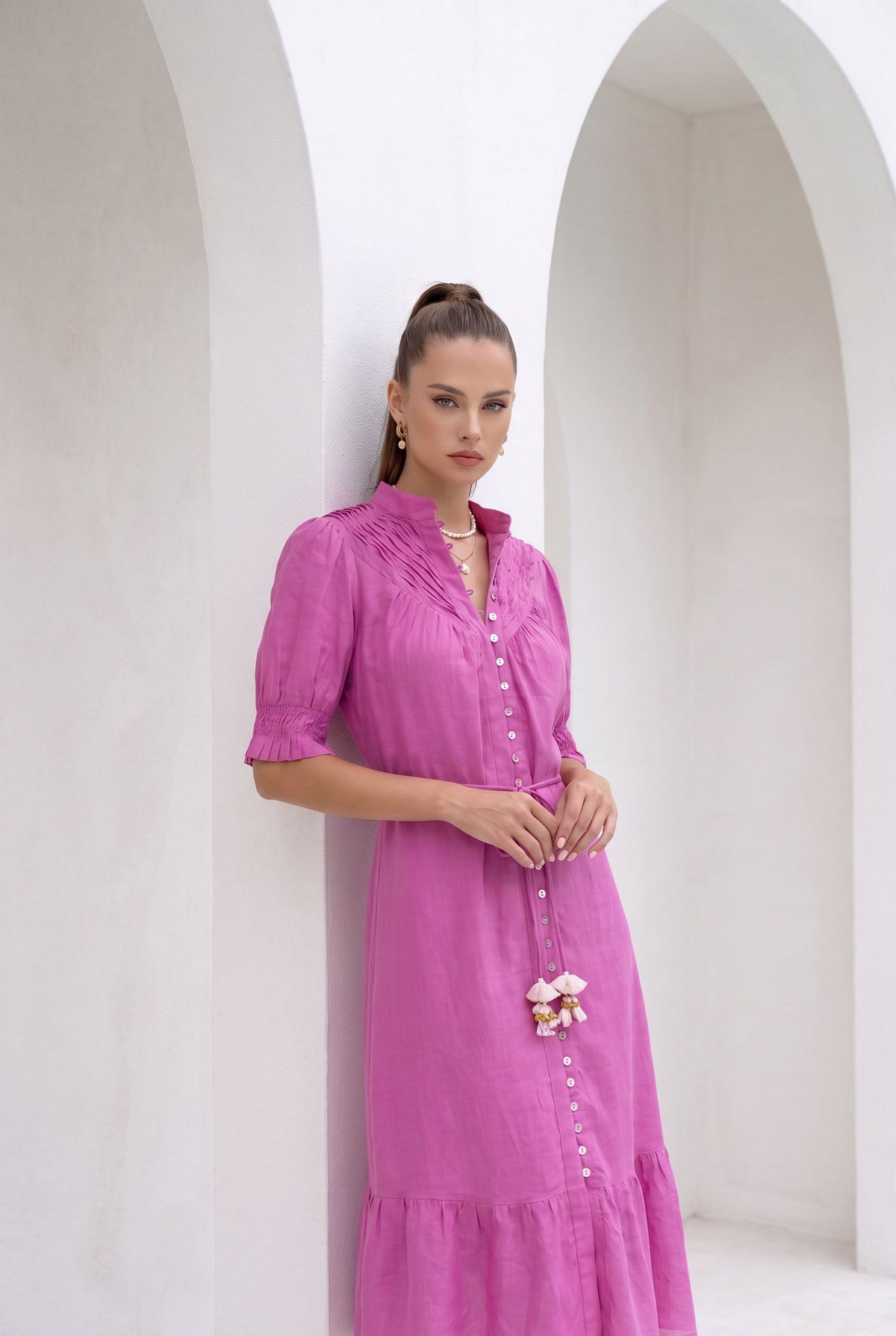COLETTE LINEN DRESS
