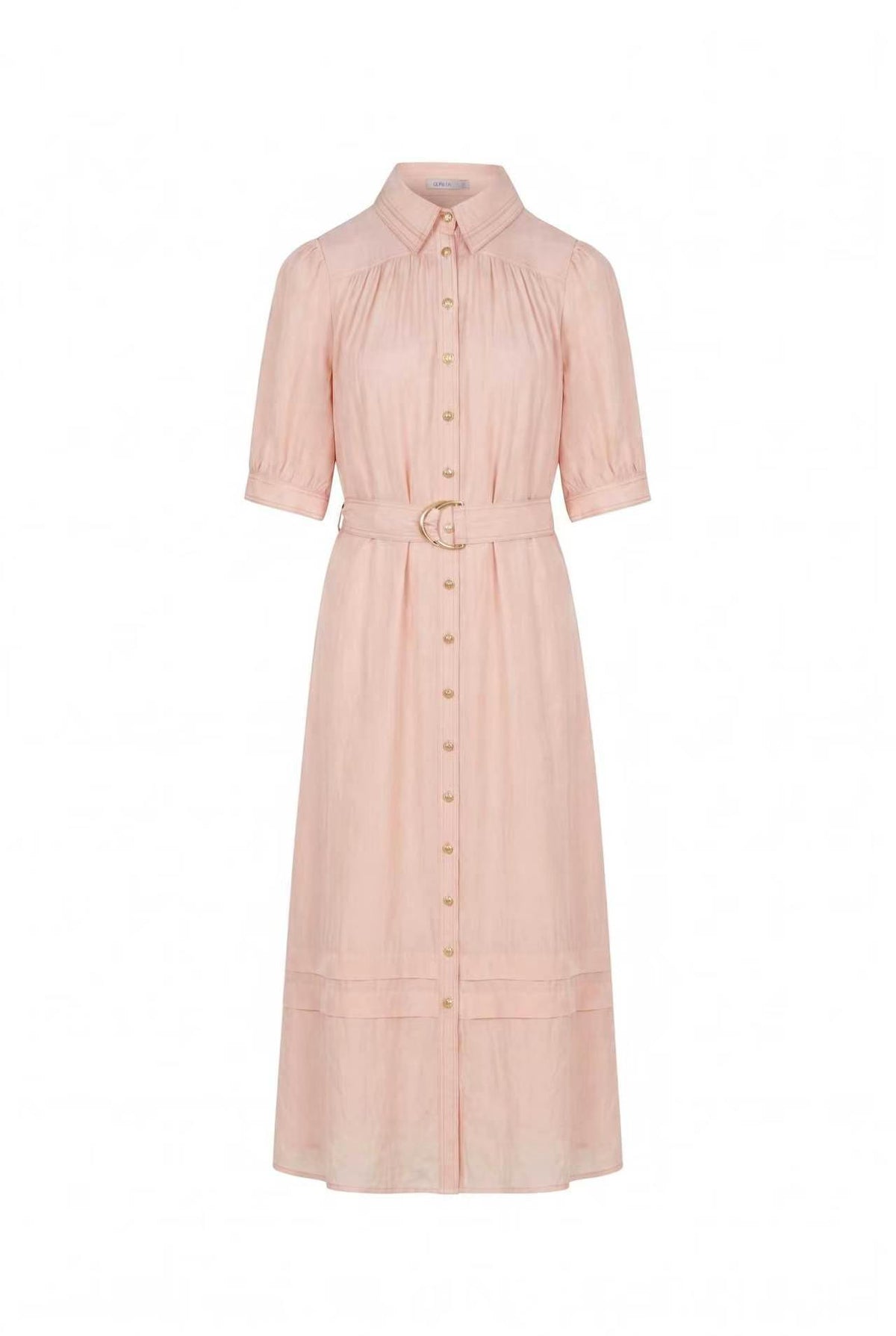 CELINE SHORT SLEEVES LONG DRESS