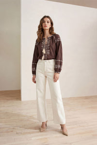MAPLE EMBROIDERED BLOUSE