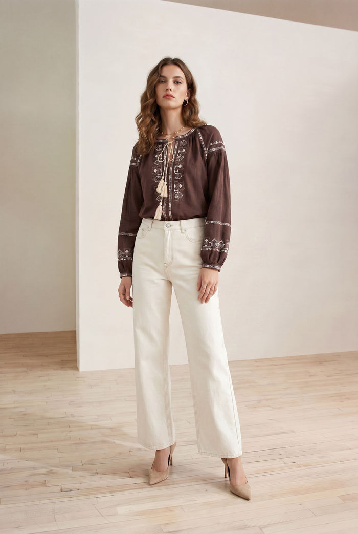 MAPLE EMBROIDERED BLOUSE
