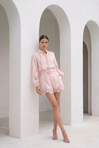 MEISSEN LINEN BLOUSE