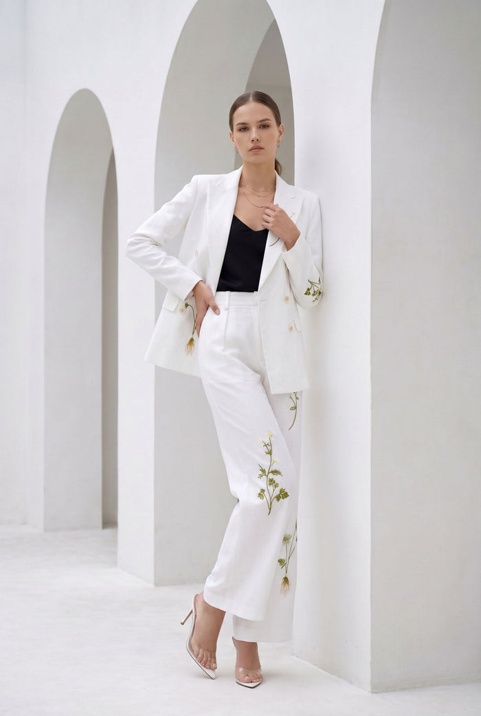 AMELIA EMBROIDERED PANTS