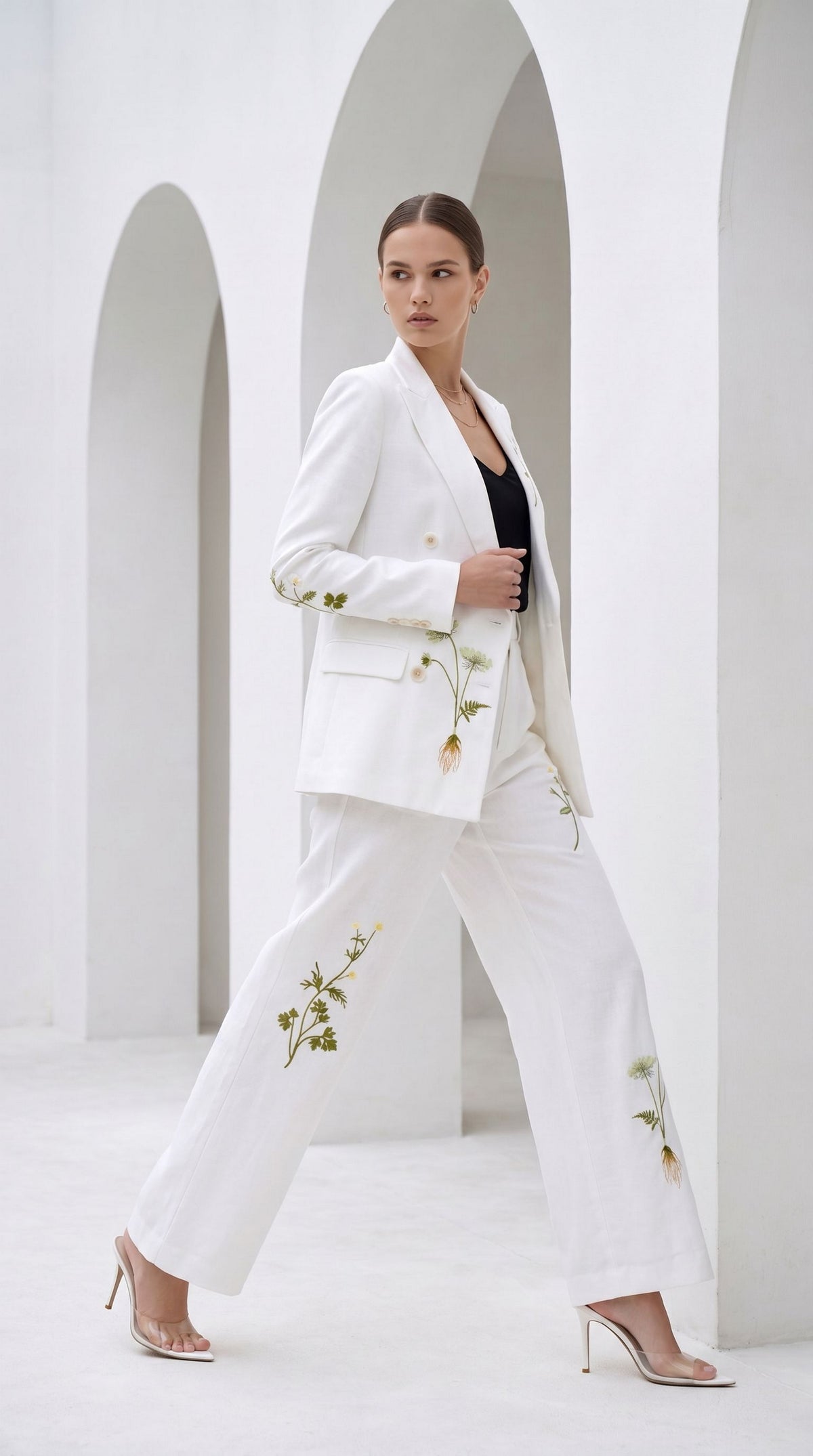 AMELIA EMBROIDERED PANTS