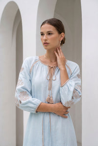MARGUERITE EMBROIDERED DRESS