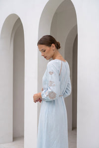MARGUERITE EMBROIDERED DRESS