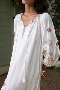 MARGUERITE EMBROIDERED DRESS