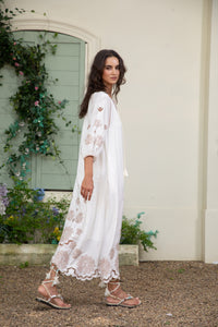 MARGUERITE EMBROIDERED DRESS