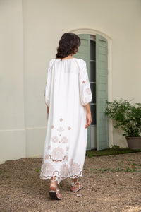 MARGUERITE EMBROIDERED DRESS