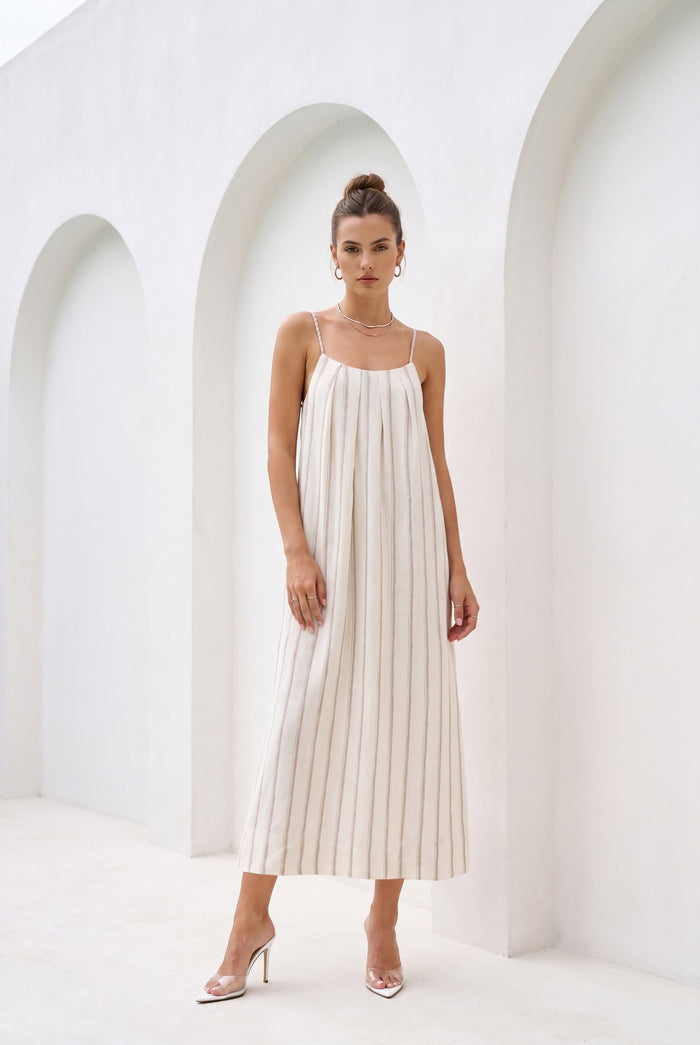 LYRA LINEN SLIP DRESS