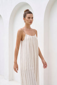 LYRA LINEN SLIP DRESS
