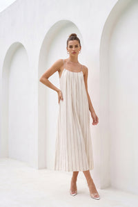 LYRA LINEN SLIP DRESS