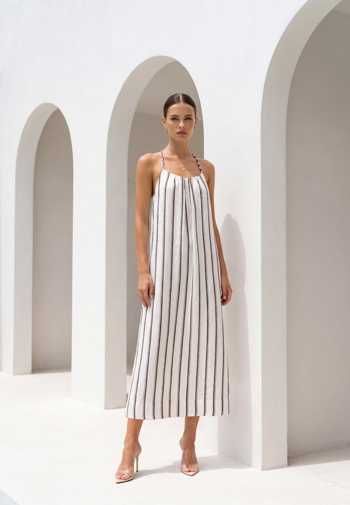 LYRA LINEN SLIP DRESS
