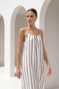 LYRA LINEN SLIP DRESS