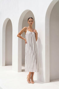 LYRA LINEN SLIP DRESS