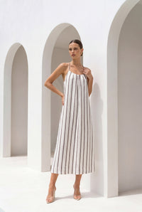 LYRA LINEN SLIP DRESS