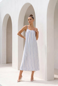 LYRA LINEN SLIP DRESS